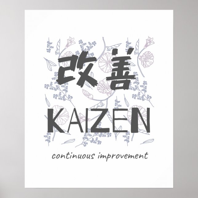 Poster Kaizen - Amélioration continue (Devant)