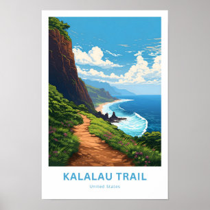 Poster Kalalau Beach États-Unis Imprimer