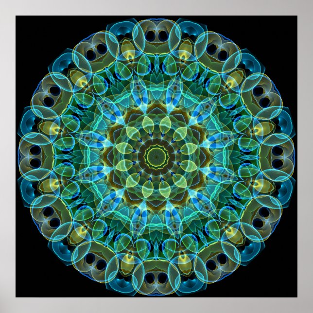 Poster Kaléidoscope de Owl Eyes (Devant)