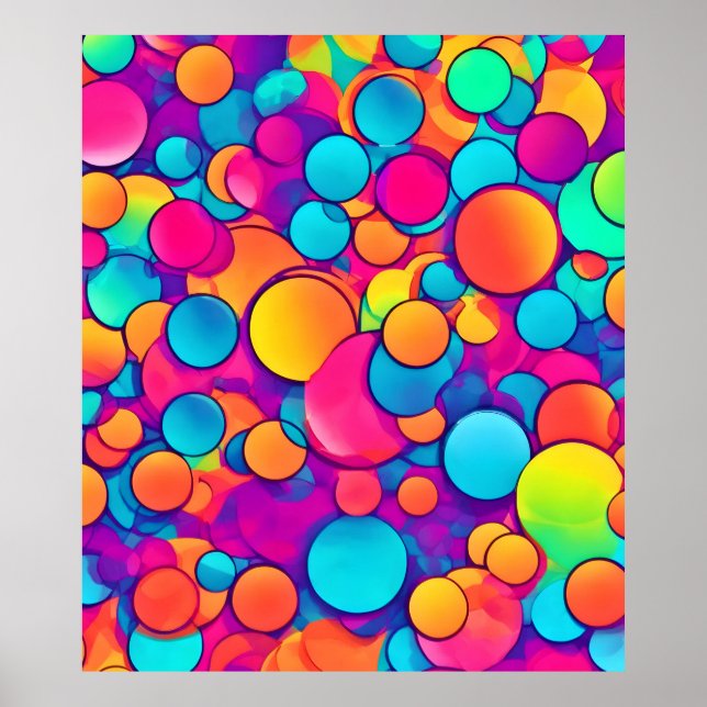 Poster Kaleidoscope de rêves circulaires (Devant)