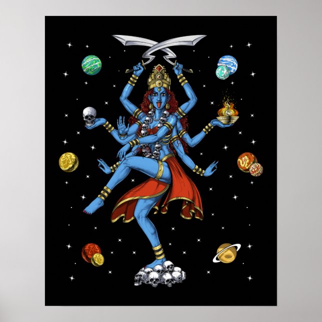 Poster Kali Hindu (Devant)