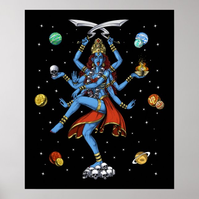 Poster Kali Hindu (Devant)