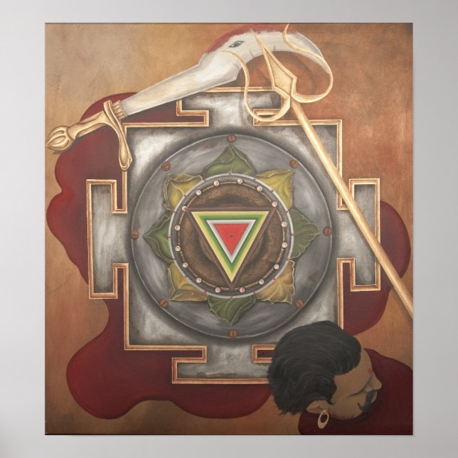 Poster Kali Yantra (Devant)