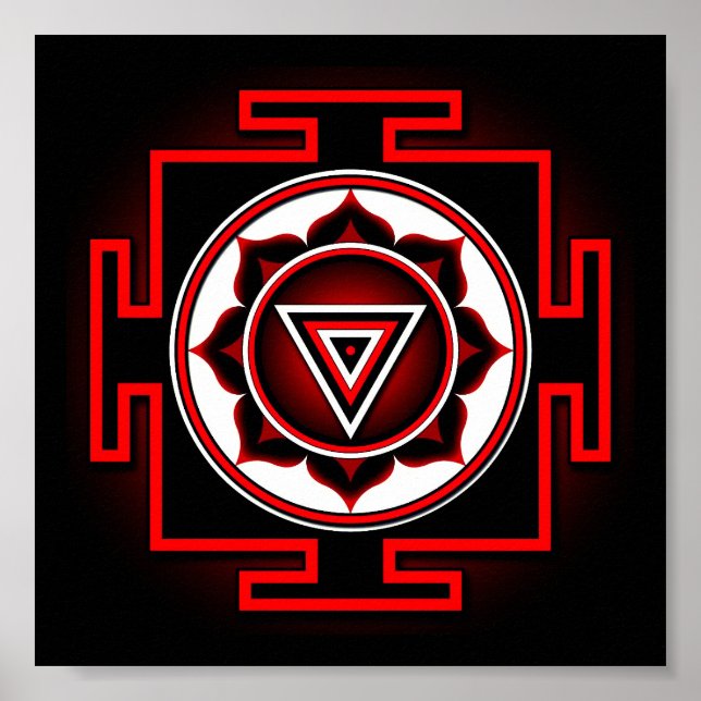 Poster Kali Yantra (Devant)