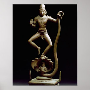 Poster Kaliyakrishna, Chola, Tamil Nadu (bronze)