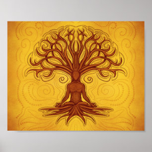 Poster Kalpavriksha - Arbre à bois