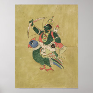 Poster Kama, Dieu de l'Amour, 18ème-19ème siècle