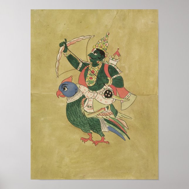 Poster Kama, Dieu de l'Amour, 18ème-19ème siècle (Devant)