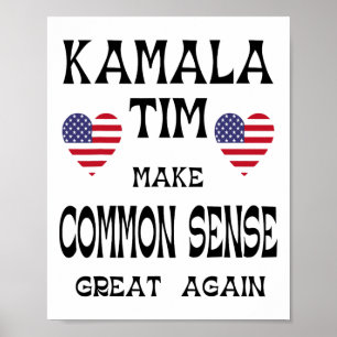 Poster Kamala Et Tim - Rendre Le Sens Commun Grand