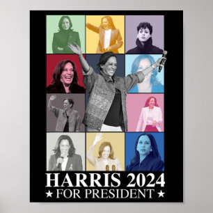 Poster Kamala Harris 2024 Madame la Présidente Élections 
