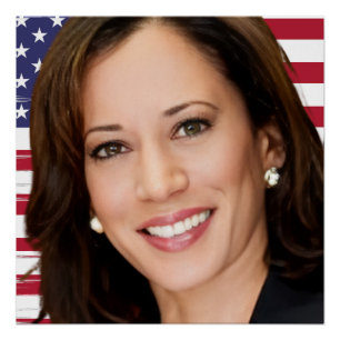 Poster Kamala Harris 2024 mon président est un noir et un