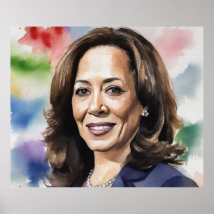 Poster Kamala Harris 2024 mon président est une femme noi