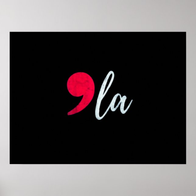 Poster Kamala Harris 2024 Président Comma La Funny (Devant)