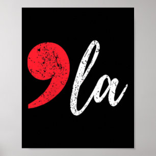 Poster Kamala Harris 2024 Présidente Comma La Women's Poc