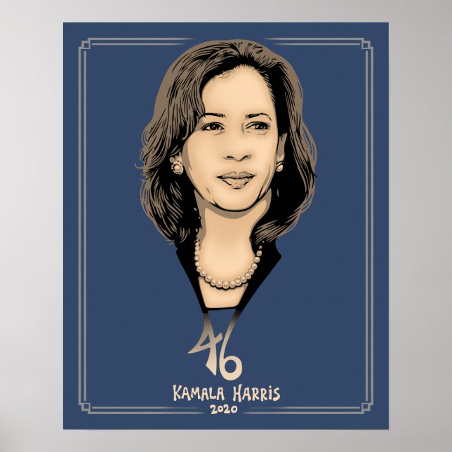 Poster Kamala Harris 46 (Devant)