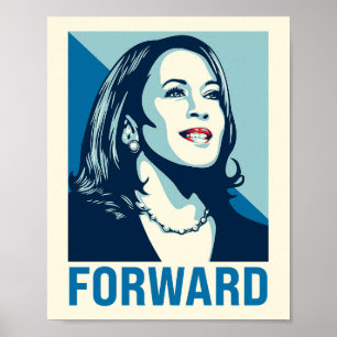 POSTER KAMALA HARRIS EN AVANT