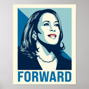 Poster Kamala Harris en avant 11x14