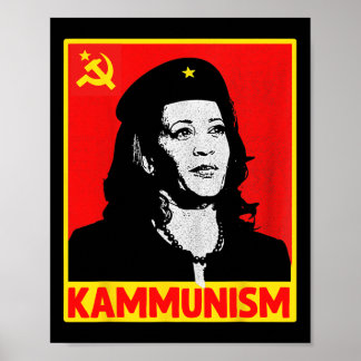 Poster Kamala Harris Kammunism Communisme Harris W