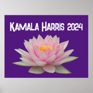 Poster Kamala Harris Lotus 2024