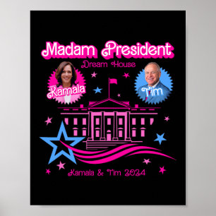 Poster Kamala Harris Madame la Présidente Maison Blanche
