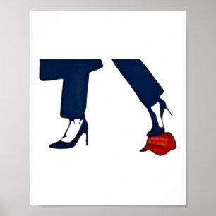 Poster Kamala Harris Pour Président 2024 Haut talon écras