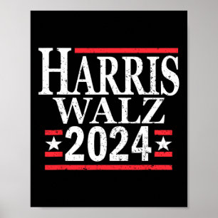 Poster Kamala Harris Tim Walz 2024