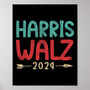 Poster Kamala Harris Tim Walz Waltz Harris Walz Walz Walz