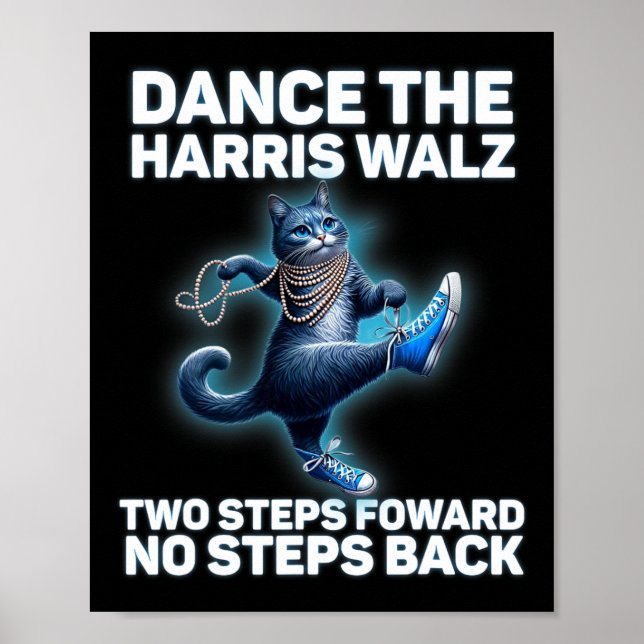 Poster Kamala Harris W 2024 Waltz Dance 2 Steps Forward N (Devant)