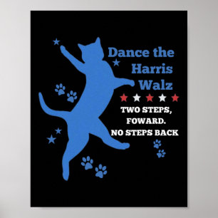 Poster Kamala Harris Wheimer 2024 Waltz Dance 2 Étapes Po