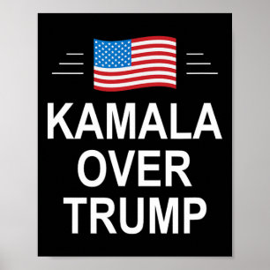 Poster Kamala sur Trump parti conservateur pro-Trump 2024