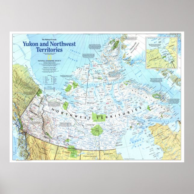 Poster " Kanada : 1997 MOC Yukon et Northwest MAP ... (Devant)