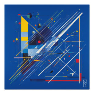 Poster Kandinsky and Blue Screen Chaos