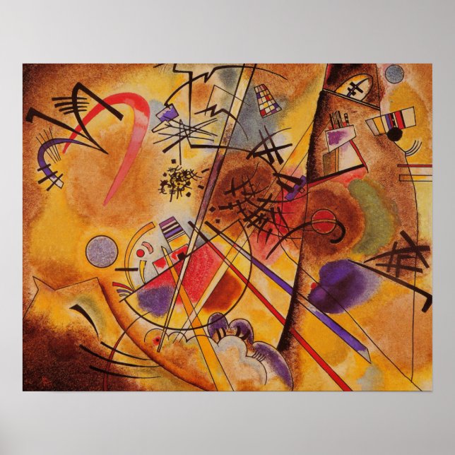 Poster Kandinsky Cercles Abstraits Canvas Peinture Artwor (Devant)