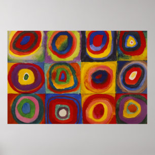 Poster Kandinsky Color Study of Formes & Cercles