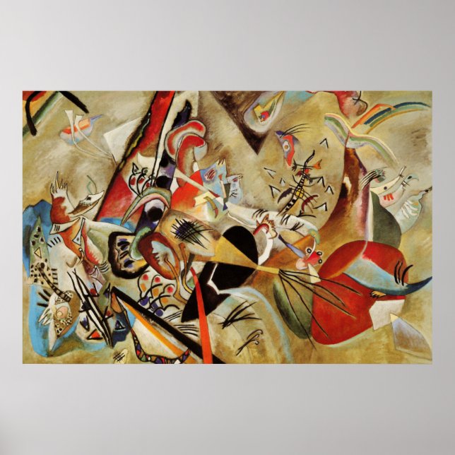 Poster Kandinsky Composition Peinture Abstraite (Devant)