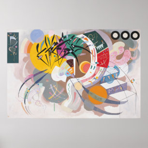 Poster Kandinsky Courbe Dominante Peinture Abstraite