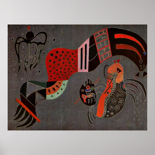 Poster Kandinsky - Elan tempéré, (Devant)