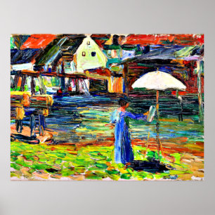 Poster Kandinsky - Gabriele Munter Peinture à Kallmunz,
