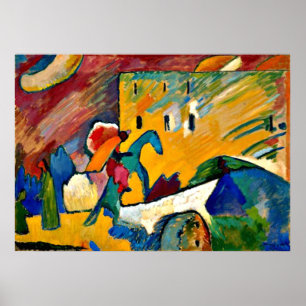 Poster Kandinsky : Improvisation 3, peinture de paysage
