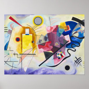 Poster Kandinsky - jaune-rouge-bleu
