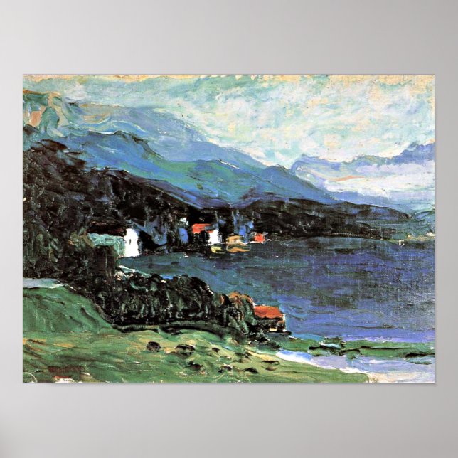 Poster Kandinsky - Kochel, célèbre peinture (Devant)