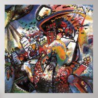 Kandinsky Moscou I Cityscape Art Abstrait