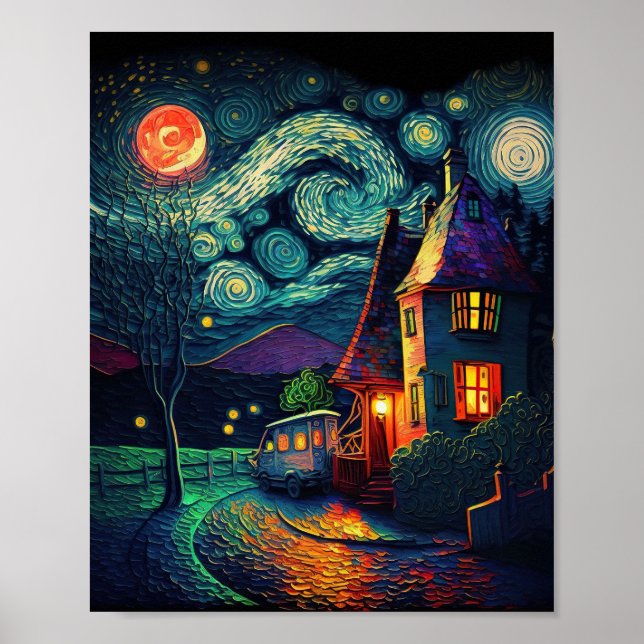 Poster Kandinsky - Nuit étoilée (Devant)