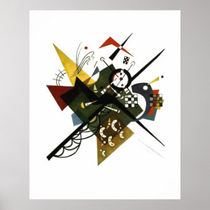 Poster Kandinsky On White II - Art Expressionniste Abstra
