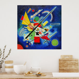 Poster Kandinsky - Peinture Bleue,