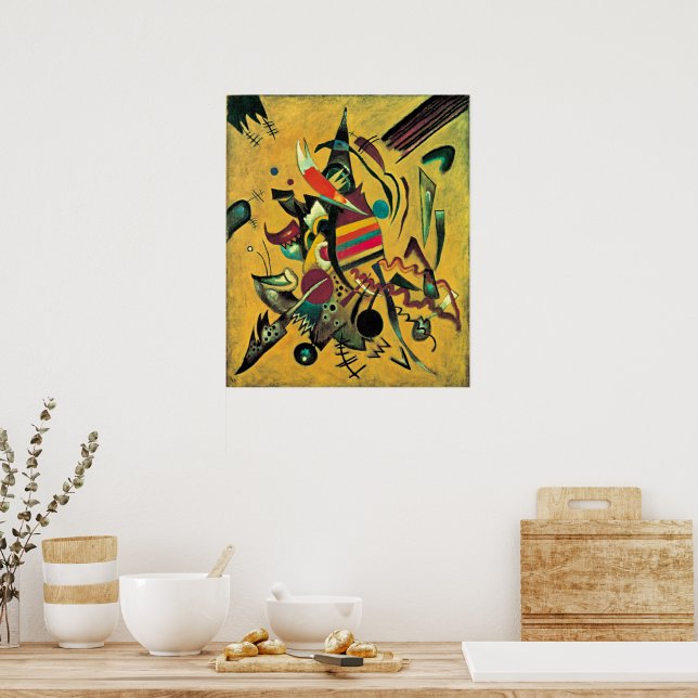 Poster Kandinsky - Points, art abstrait (Cuisine)