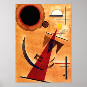 Poster Kandinsky - Rot à Spitzform, 1925