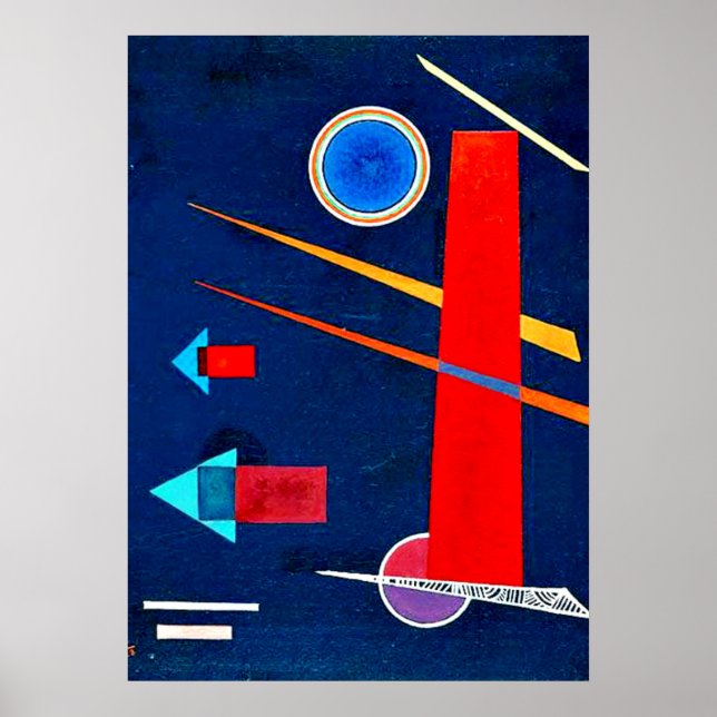 Poster Kandinsky - Rouge puissant (Devant)