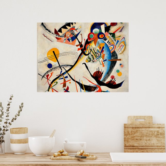 Poster Kandinsky - Segment bleu (Cuisine)