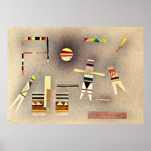 Poster Kandinsky - Vol, célèbre peinture, (Devant)